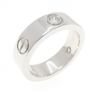 カルティエ ラブ ハーフダイヤ リング