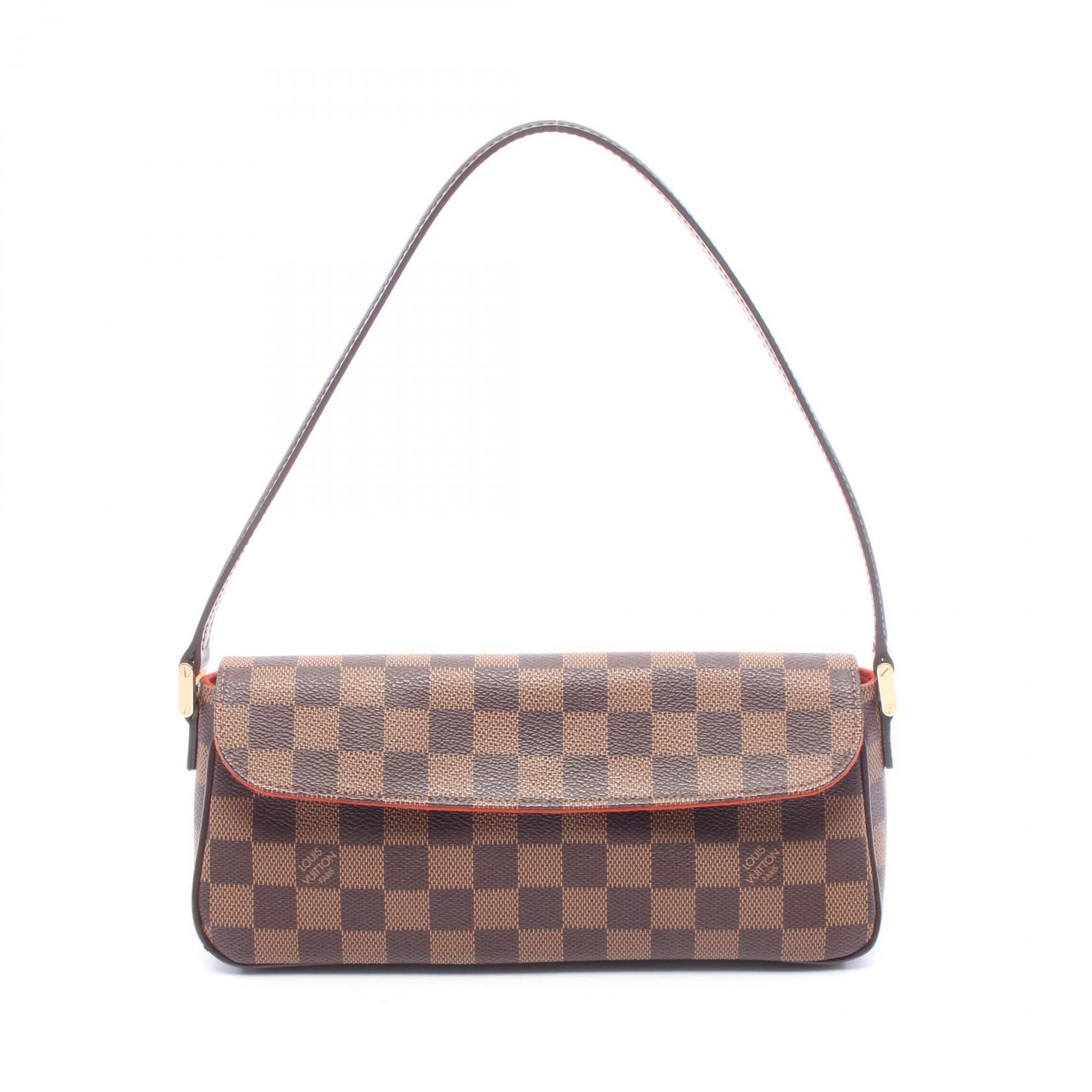 ルイ・ヴィトン LOUIS VUITTON レコレータ ダミエエベヌ ハンドバッグ バッグ PVCコーティングキャンバス レザー レディース ブラウン系 N51299 【中古】