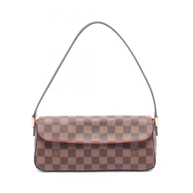 ルイ・ヴィトン LOUIS VUITTON レコレータ ダミエエベヌ ハンドバッグ バッグ PVCコーティングキャンバス レザー レディース ブラウン系 N51299 【中古】
