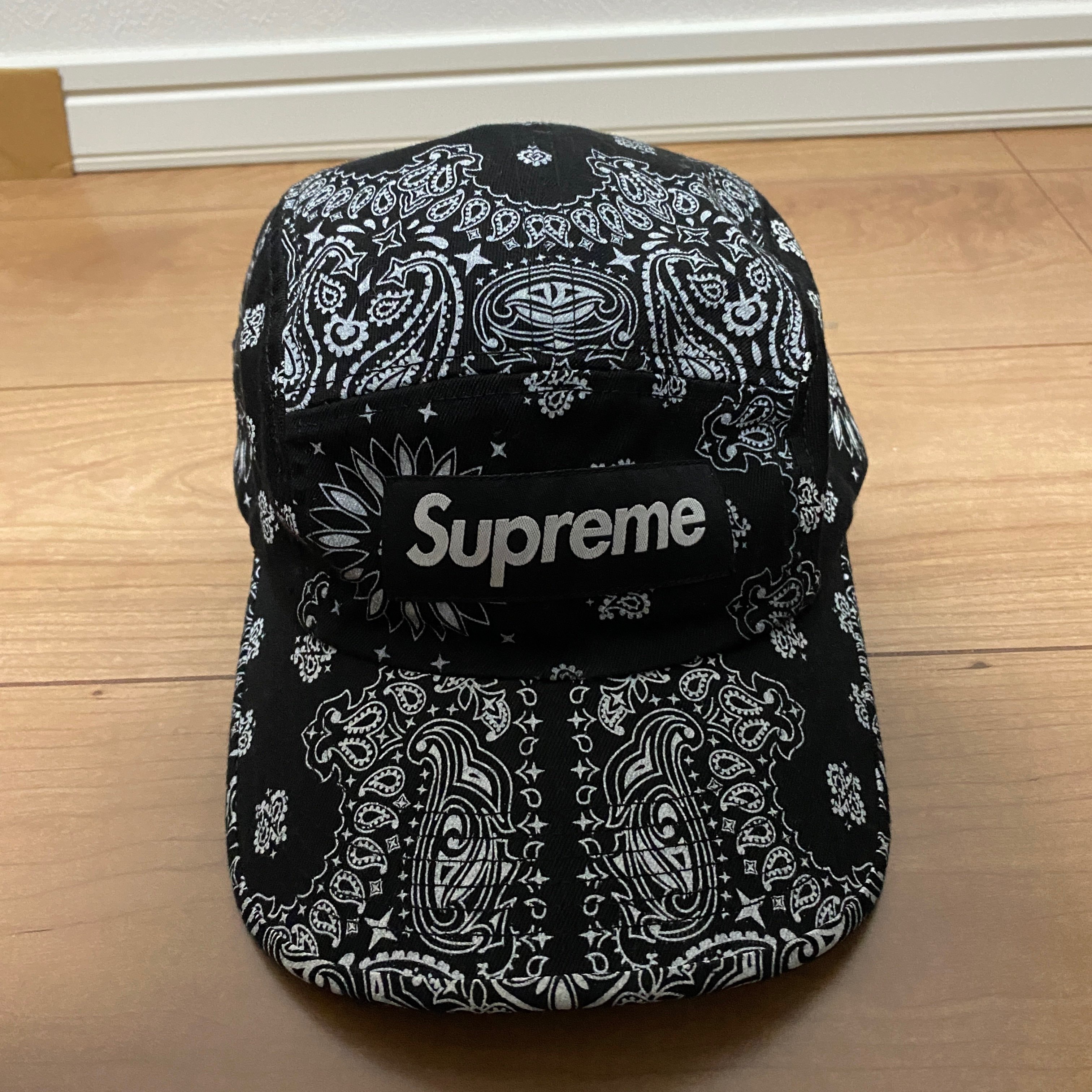 Supreme Bandana Camp Cap "Black"