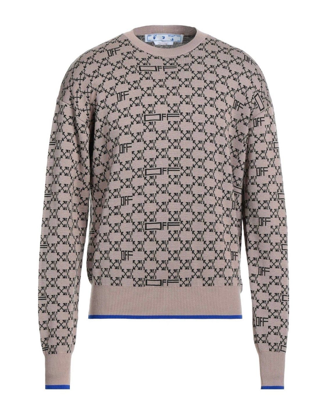 off-white monogram プルオーバー ライトブラウン