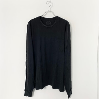 Chrome Hearts Neck Logo L/S T-Shirt "Black"