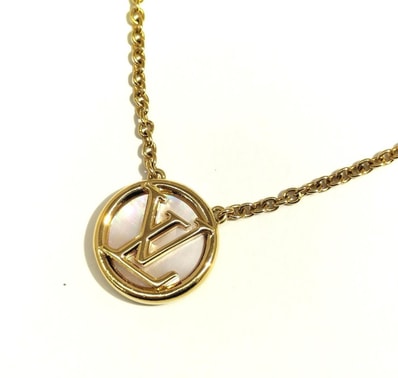 Louis Vuitton L TO V Necklace "Gold"