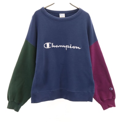 Champion チャンピオン リバースウィーブ 長袖 スウェット トレーナー M ネイビー系 裏起毛