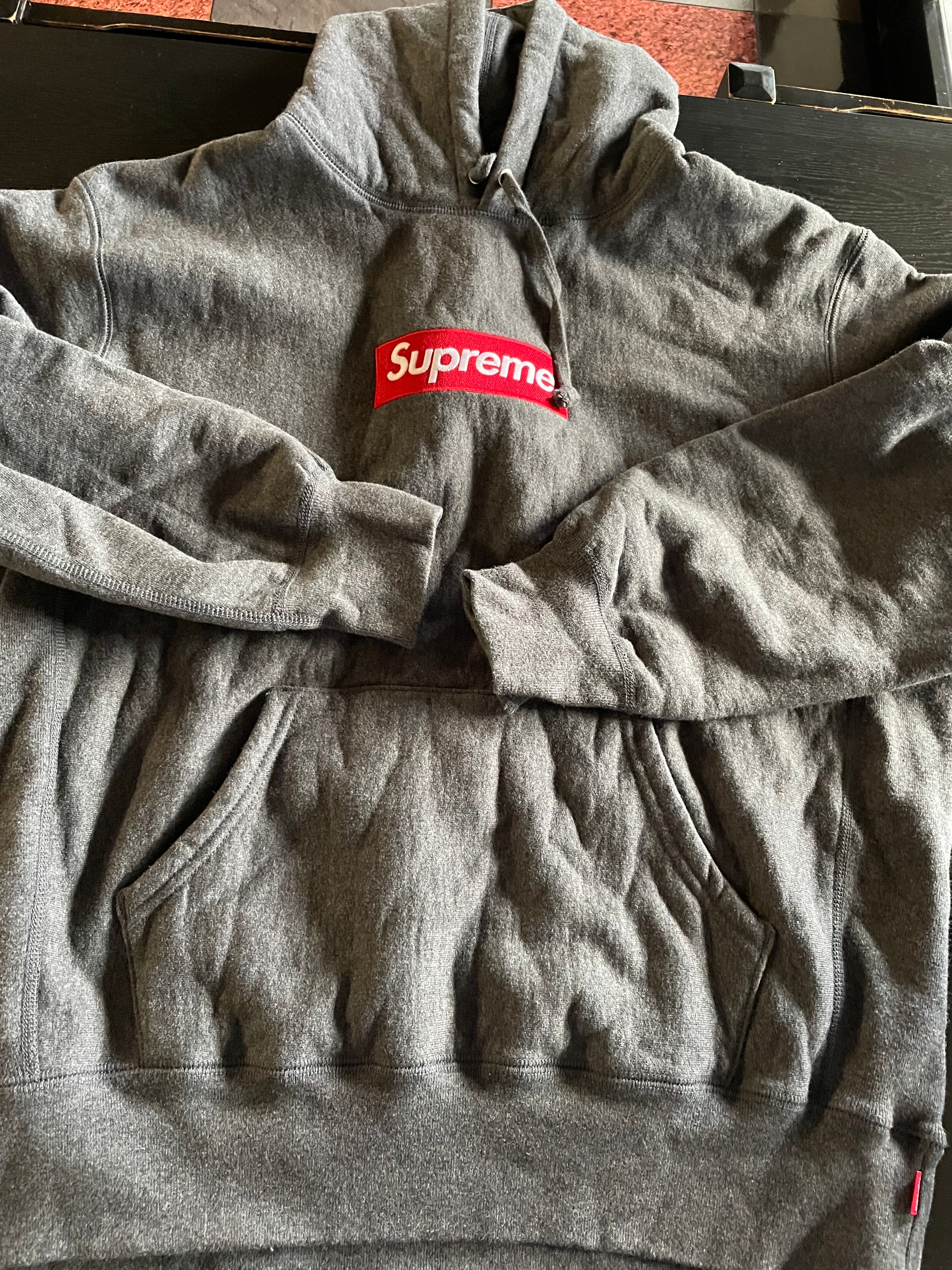Supreme Box Logo Hooded Sweatshirt "Charcoal" (21FW)