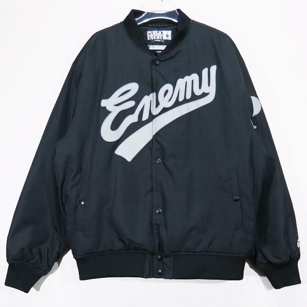NEIGHBORHOOD x PUBLIC ENEMY x MAJESTIC Baseball Jacket "Black"