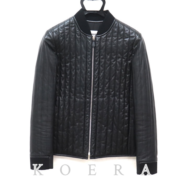HERMES エルメス キルティングジャケット ブルゾン ブラック 34 レディース【中古】