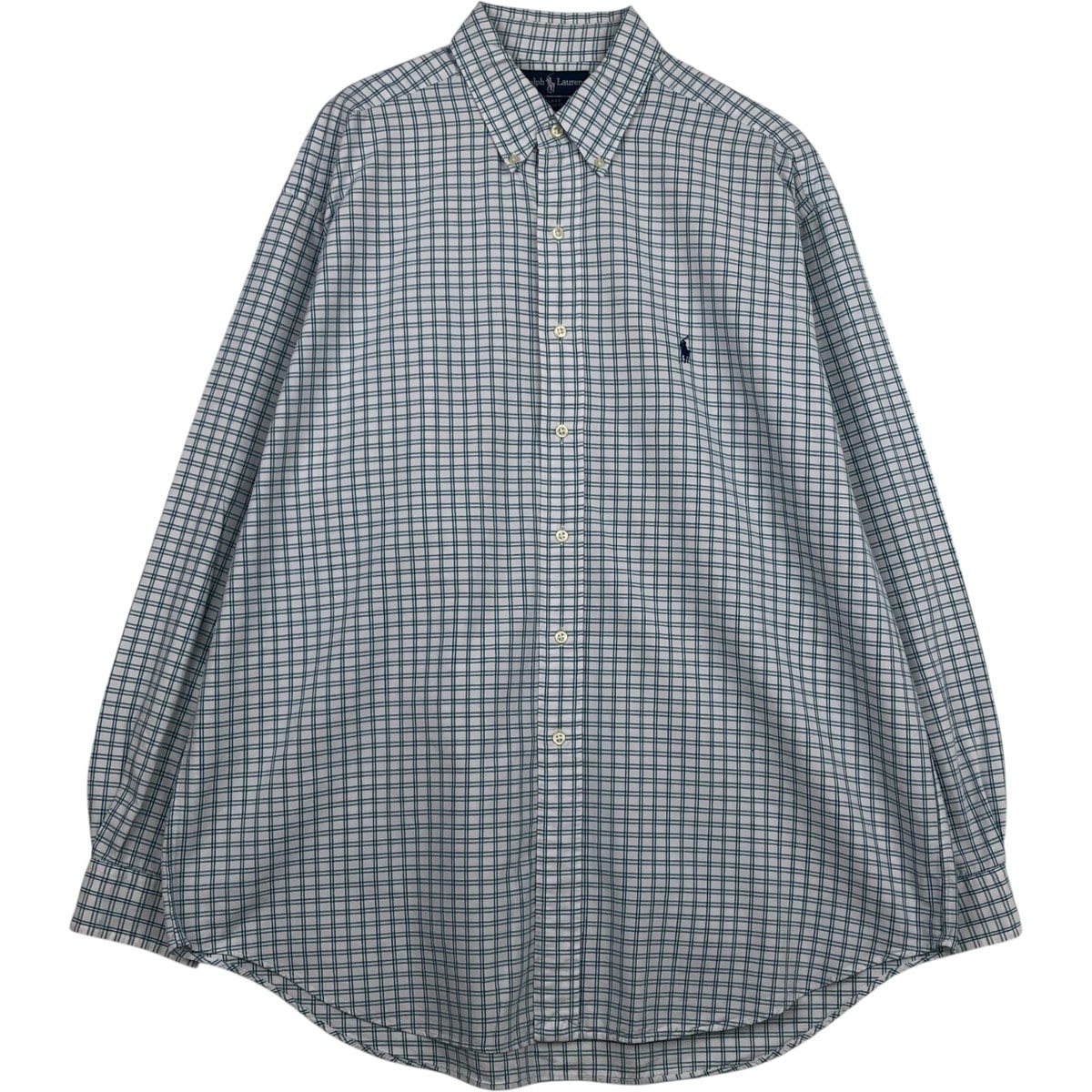 古着 ラルフローレン Ralph Lauren BLAKE 長袖 ボタンダウンチェックシャツ メンズXL相当/eaa635093