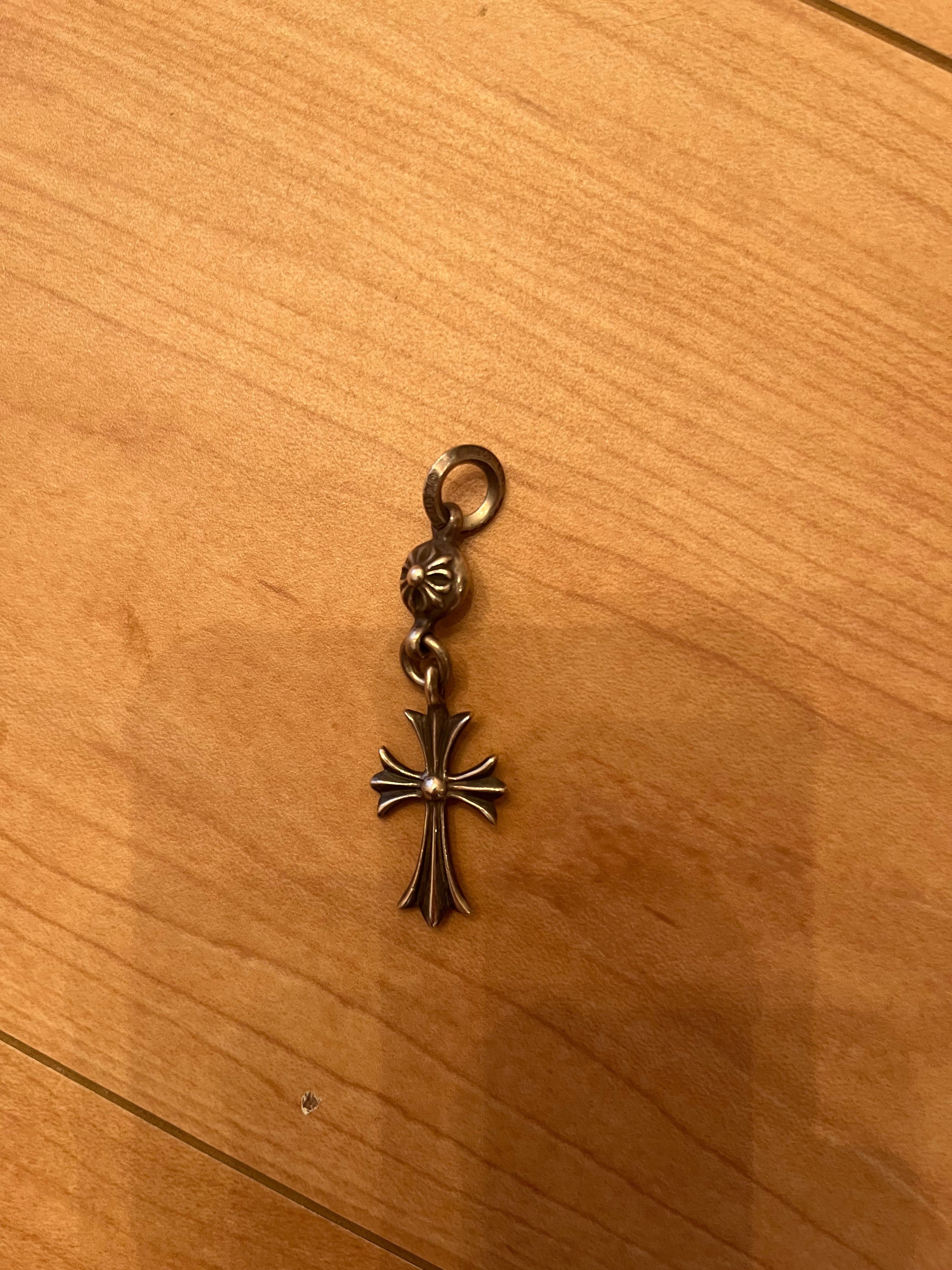Chrome Hearts 1 Ball Tiny CH Cross Charm "Silver"