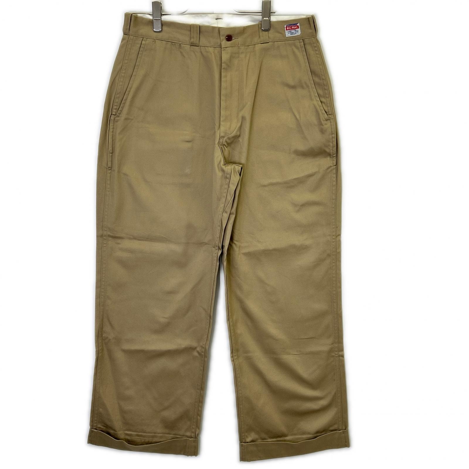 エヌハリウッド 2242-PT23-028-W ベージュ × BIG MAC PANTS テーパードシルエット チノパンツ ダブル仕様 42