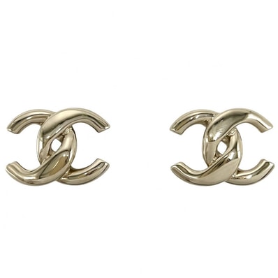 CHANEL シャネル ピアス ココマーク アクセサリー GP B25S ゴールド レディース 約8.4g 2025年【中古品】
