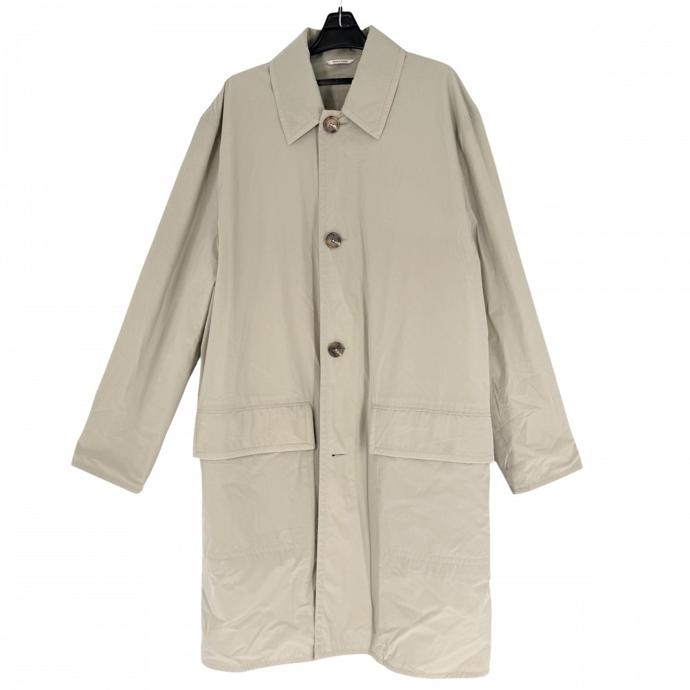 HERMES エルメス アウター ロングコート アパレル 服 50 ベージュ ナイロン ポリウレタン ユニセックス 春 秋【中古品】