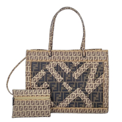 フェンディ FENDI ズッカ, ズッキーノ トートバッグ PVC【中古】
