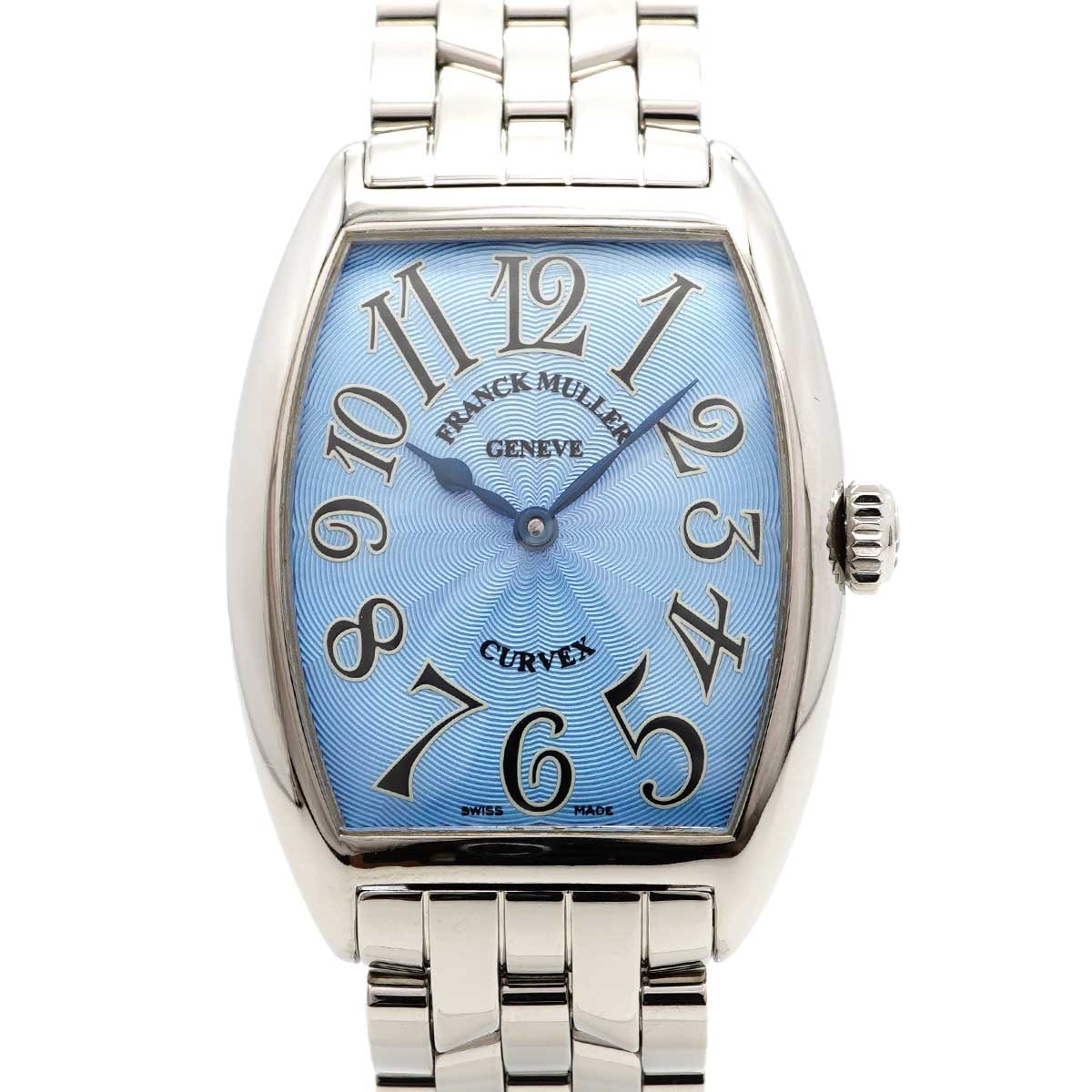 【6wdd0302】フランクミュラー トノーカーベックス 7502QZ 青文字盤【中古】腕時計 メンズ レディース ユニセックス