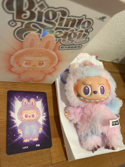 POP MART THE MONSTERS (LABUBU) Big into Energy Series Plush Pendant LUCK