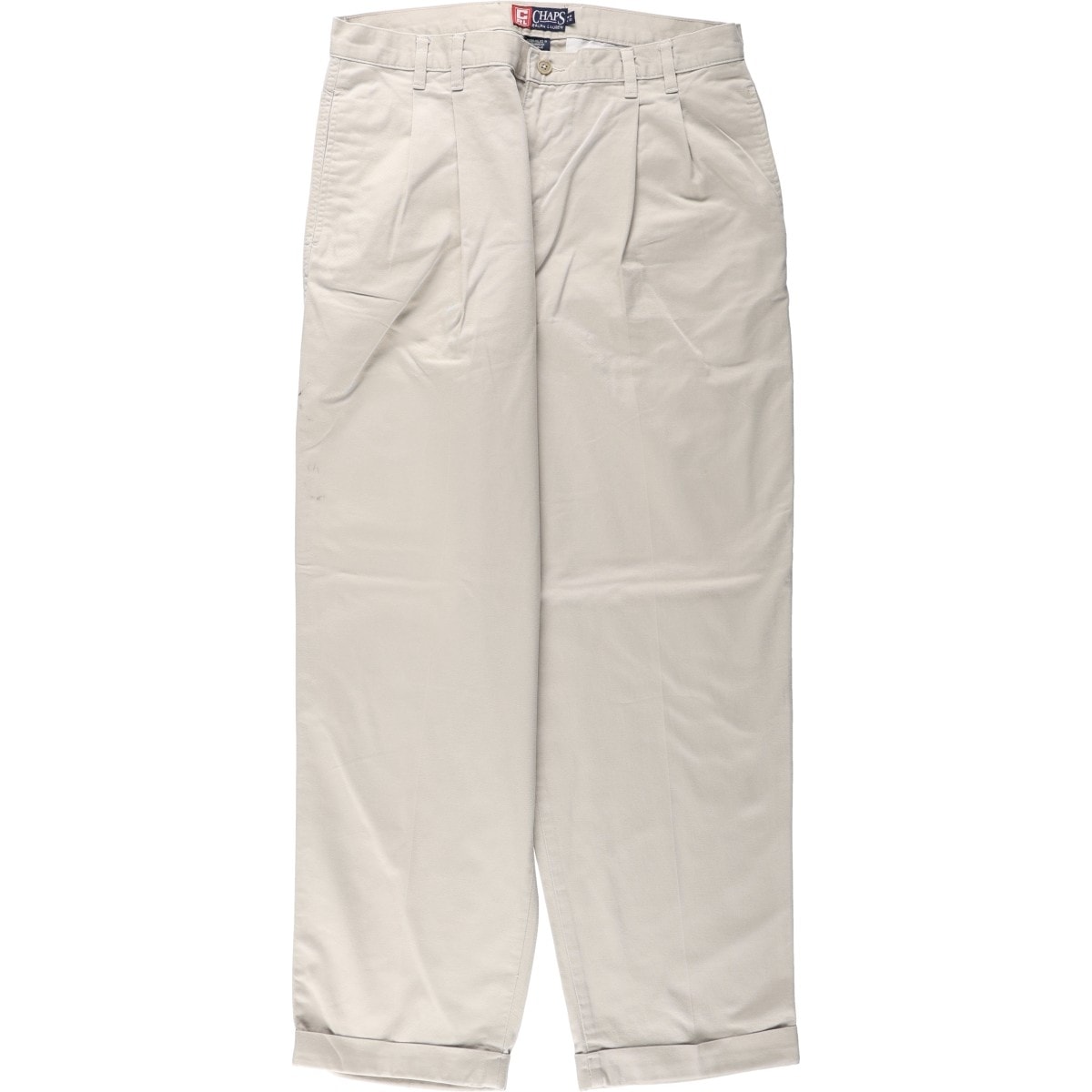 古着 ラルフローレン Ralph Lauren CHAPS チャップス チノパンツ ツータック メンズw32相当/eaa680063