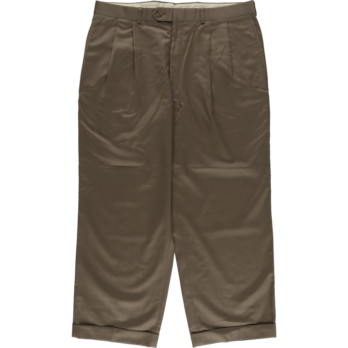 古着 ラルフローレン Ralph Lauren LAUREN TOTAL COMFORT ツータック ウールパンツ スラックス カナダ製 メンズw34相当/eaa569912