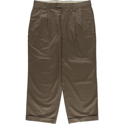 古着 ラルフローレン Ralph Lauren LAUREN TOTAL COMFORT ツータック ウールパンツ スラックス カナダ製 メンズw34相当/eaa569912