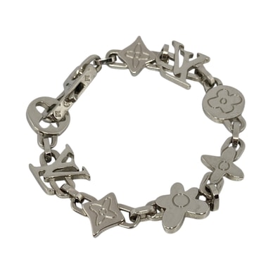 【値下げ】 LOUIS VUITTON ルイ・ヴィトン ブレスレットモノグラムクラギー ブレスレット M1596M シルバー LV ユニセックス【中古】