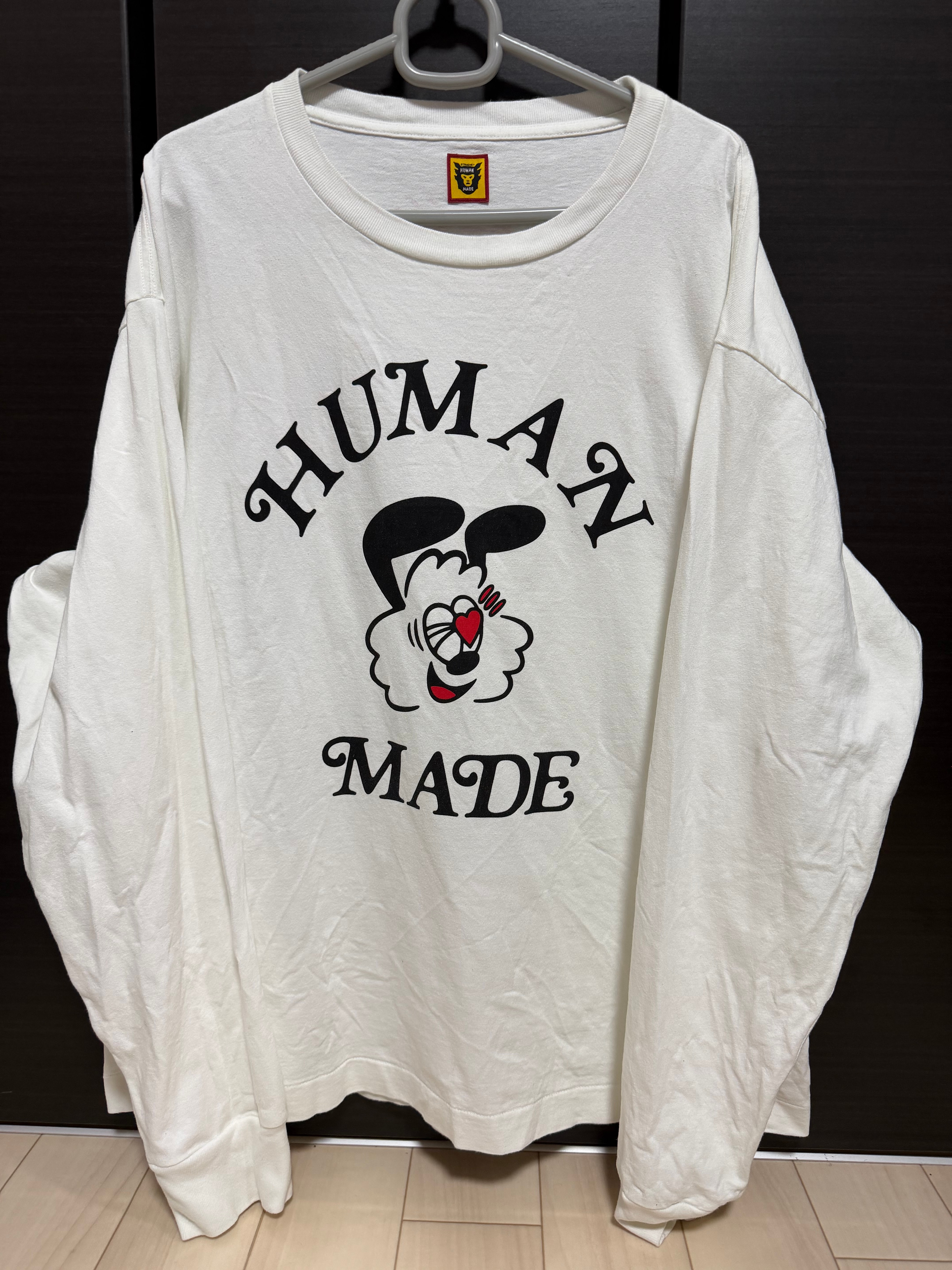 HUMAN MADE GDC Valentine's Day L/S T-Shirt "White" / VERDY