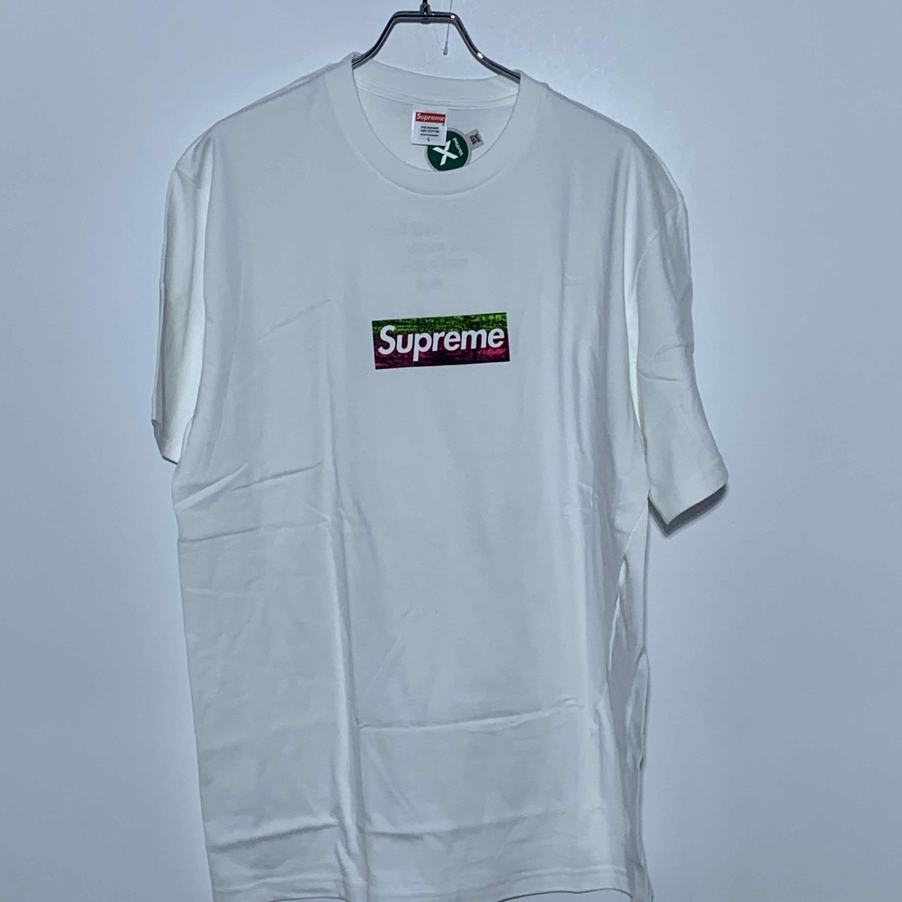 Supreme Los Angeles Fire Relief Box Logo Tee "White"