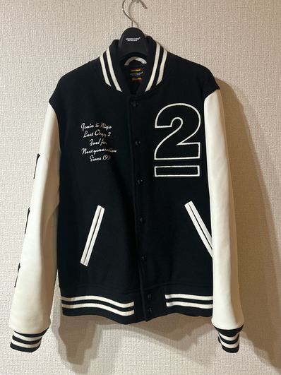 HUMAN MADE UNDERCOVER LAST ORGY2 VARSITY JACKET "Black"