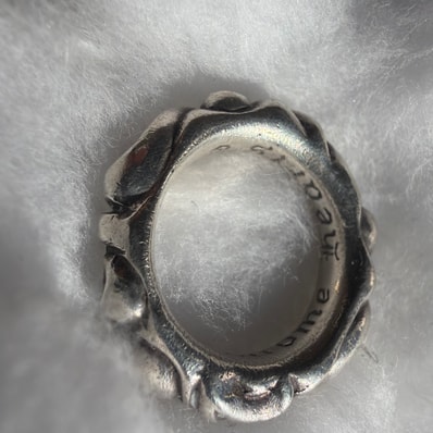 Chrome Hearts Scroll Band Ring "Silver"