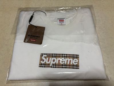 Supreme / Burberry Box Logo Tee "White"
