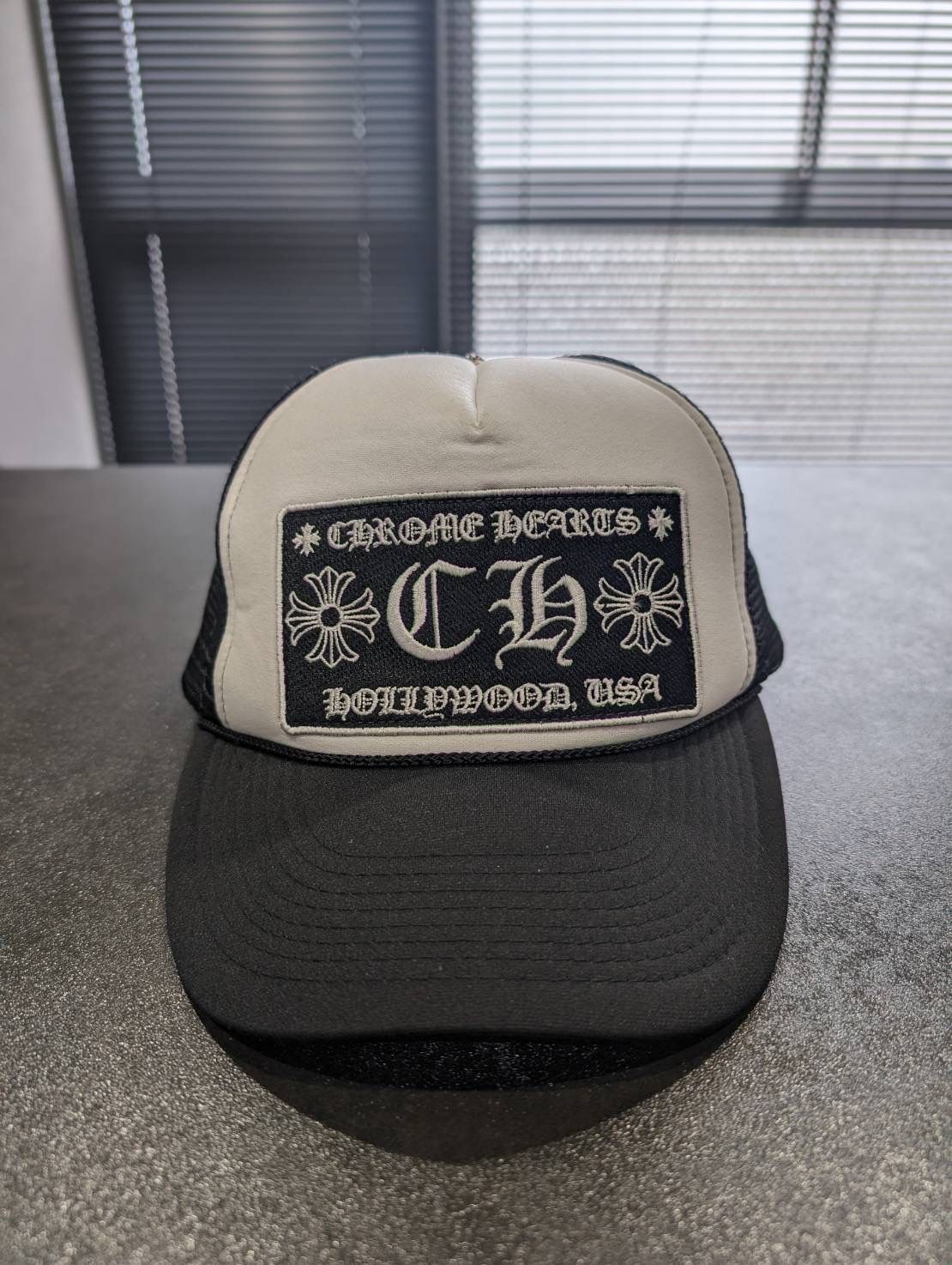 Chrome Hearts Trucker Cap CH "Black/White"