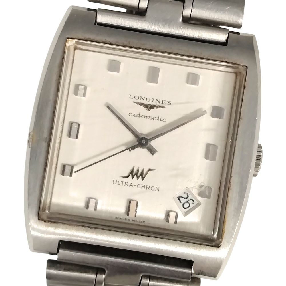 LONGINES ロンジン ウルトラクロン デイト 自動巻き メンズ ブレス段違いあり 腕時計 C910