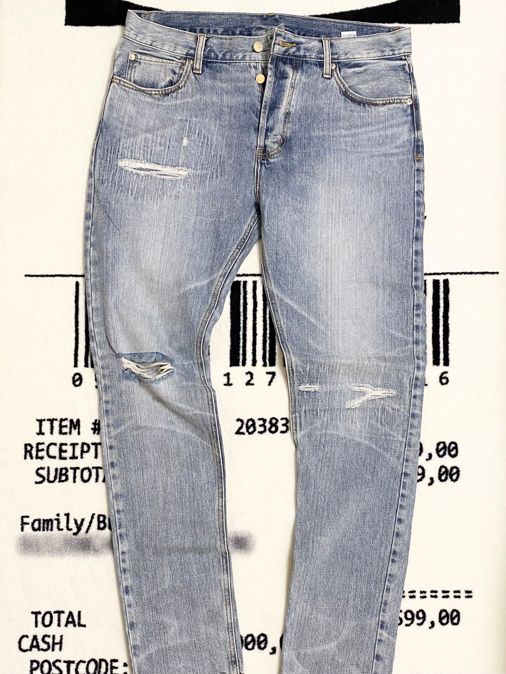 FEAR OF GOD ESSENTIALS Denim Jeans "Light Indigo"