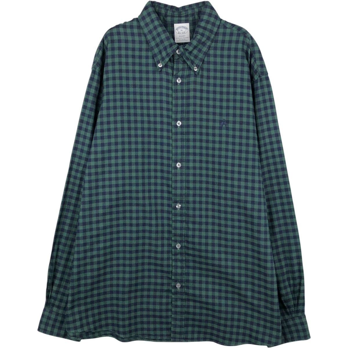 古着 ブルックスブラザーズ Brooks Brothers Est.1818 REGENT ギンガムチェック 長袖 ボタンダウンチェックシャツ メンズXL相当/eaa652106