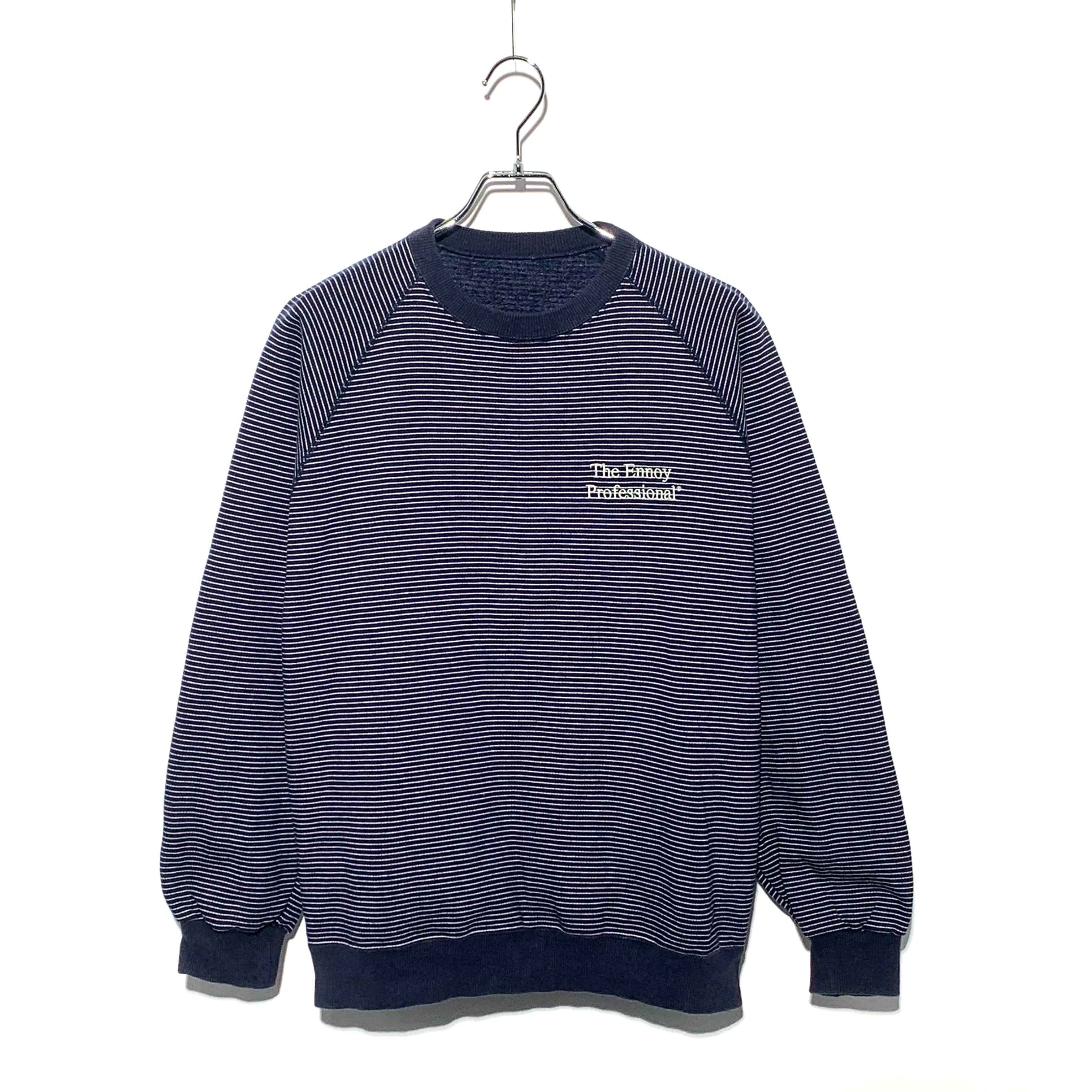 ENNOY Border Crew Neck Sweat Navy