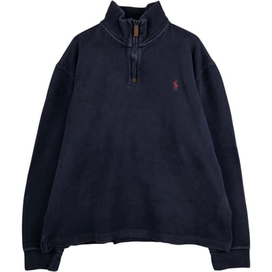 古着 ラルフローレン Ralph Lauren ハーフジップスウェットシャツ トレーナー メンズL相当/eaa591510