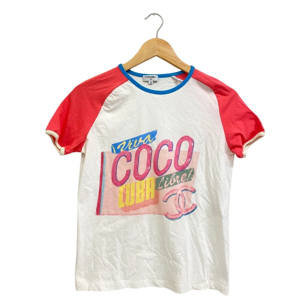 シャネル CHANEL 半袖Ｔシャツ ココキューバ ココマーク ホワイト