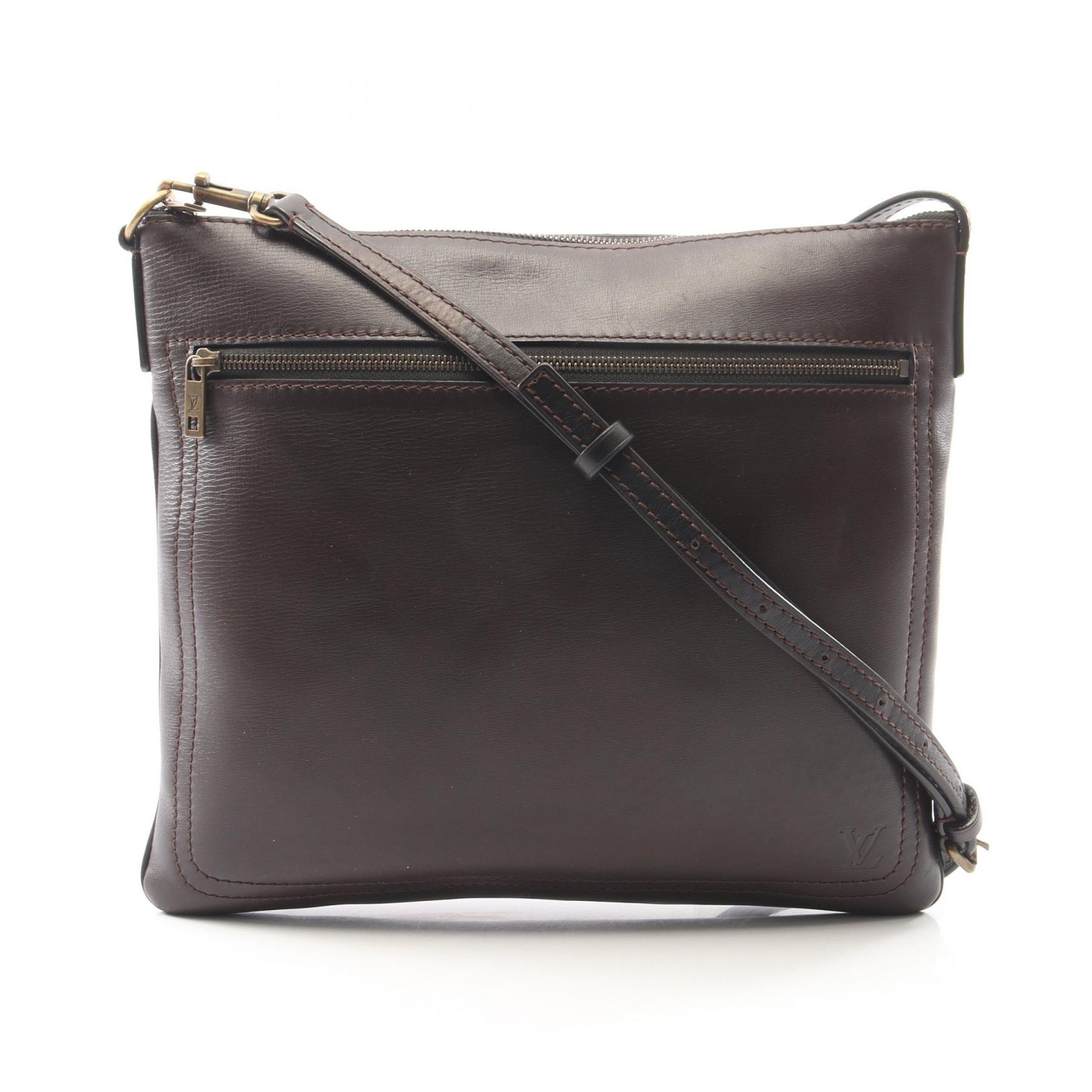 ルイ・ヴィトン LOUIS VUITTON サックプラ ユタ カフェ ショルダーバッグ バッグ レザー メンズ ブラウン系 M92073 【中古】