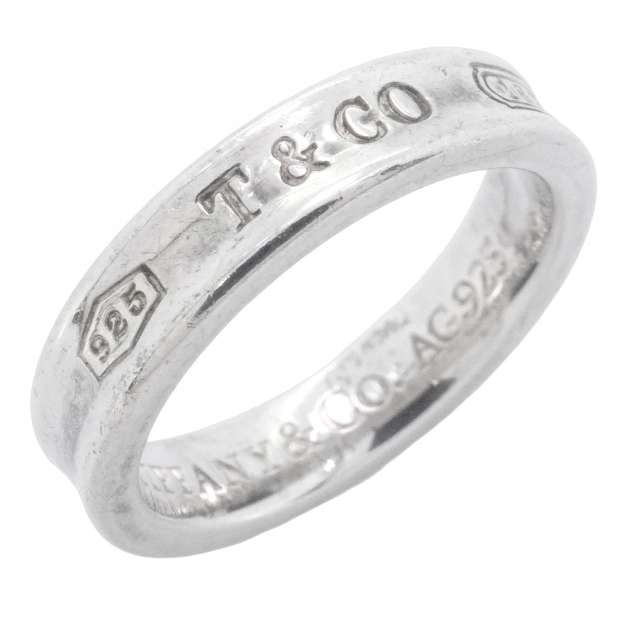 【6jdb0088-k】ティファニー リング ナロー シルバー925 6.5号【中古】レディース