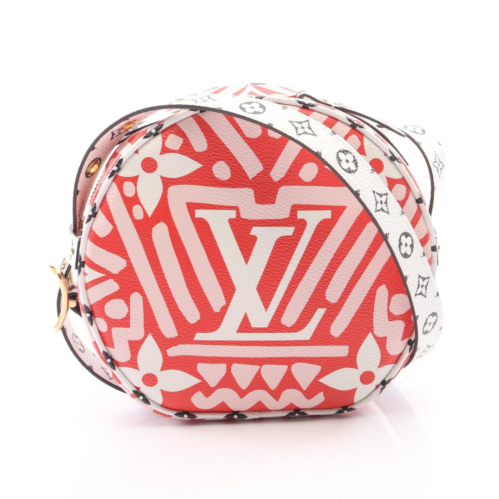 ルイ・ヴィトン LOUIS VUITTON ボワットシャポースープル LVクラフティ モノグラムジャイアント ショルダーバッグ バッグ PVCコーティングキャンバス レッド レディース レッド系 / ピンク系 / マルチカラー