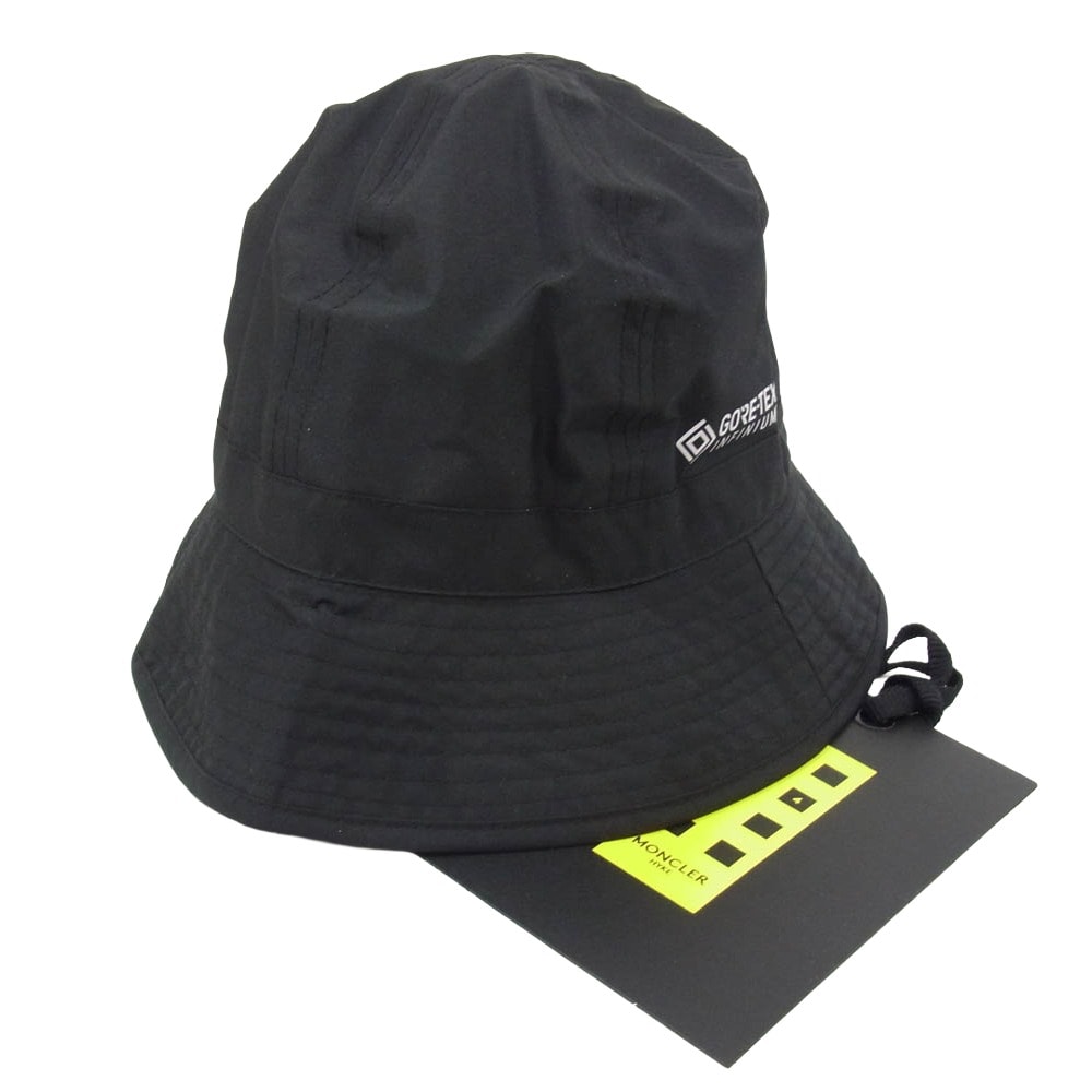 MONCLER モンクレール 帽子 H209K3B00001 BUCKET GORE-TEX ゴアテックス バケットハット 帽子 ブラック系 M【極上美品】【中古】