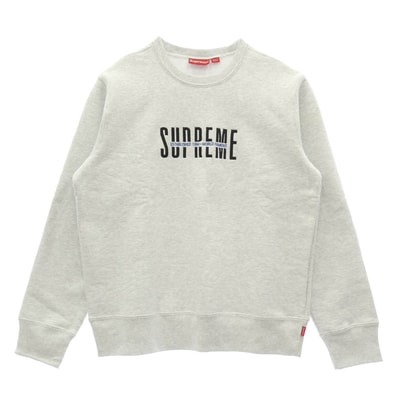 Supreme シュプリーム 18AW World Famous Crewneck ワールドフェイマス クルーネック スウェット オフホワイト系 M【極上美品】【中古】