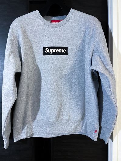 Supreme Box Logo Crewneck "Heather Grey" (22FW)