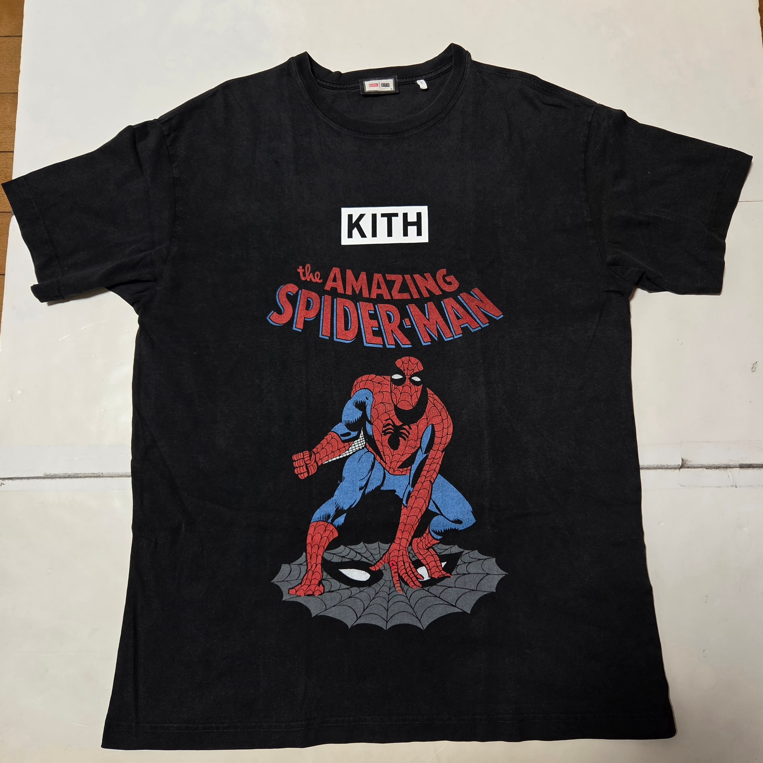 Marvel x Kith Spider-Man Allies Vintage Tee "Black"