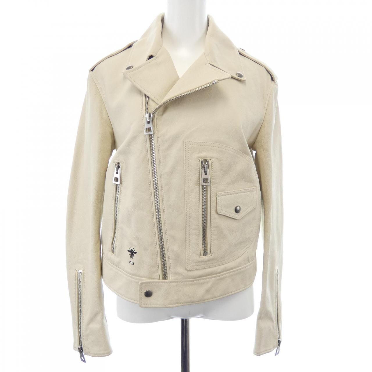 クリスチャンディオール CHRISTIAN DIOR 215V02WL233 レザーライダースジャケット