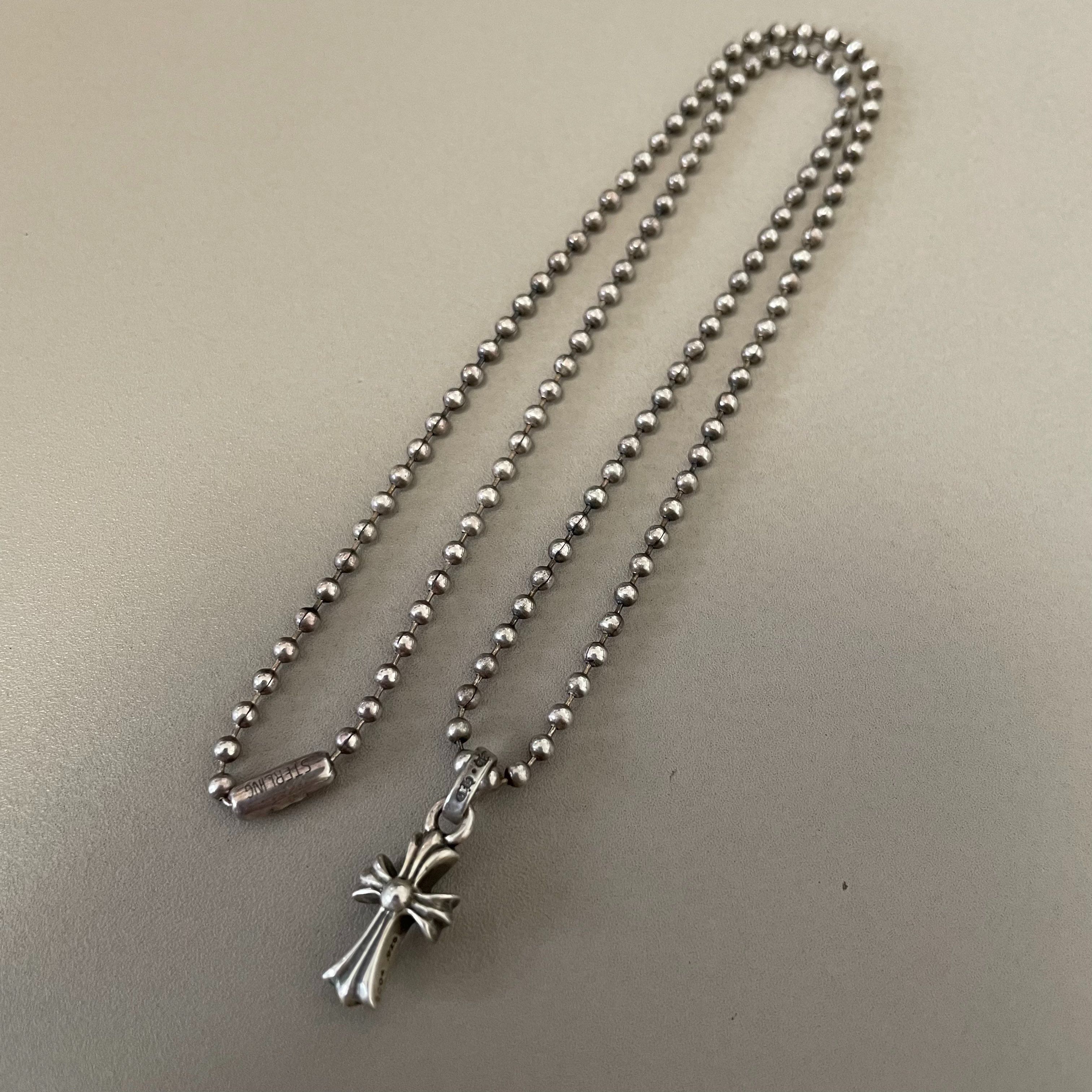 クロムハーツ ベビーファット クロス ネックレス