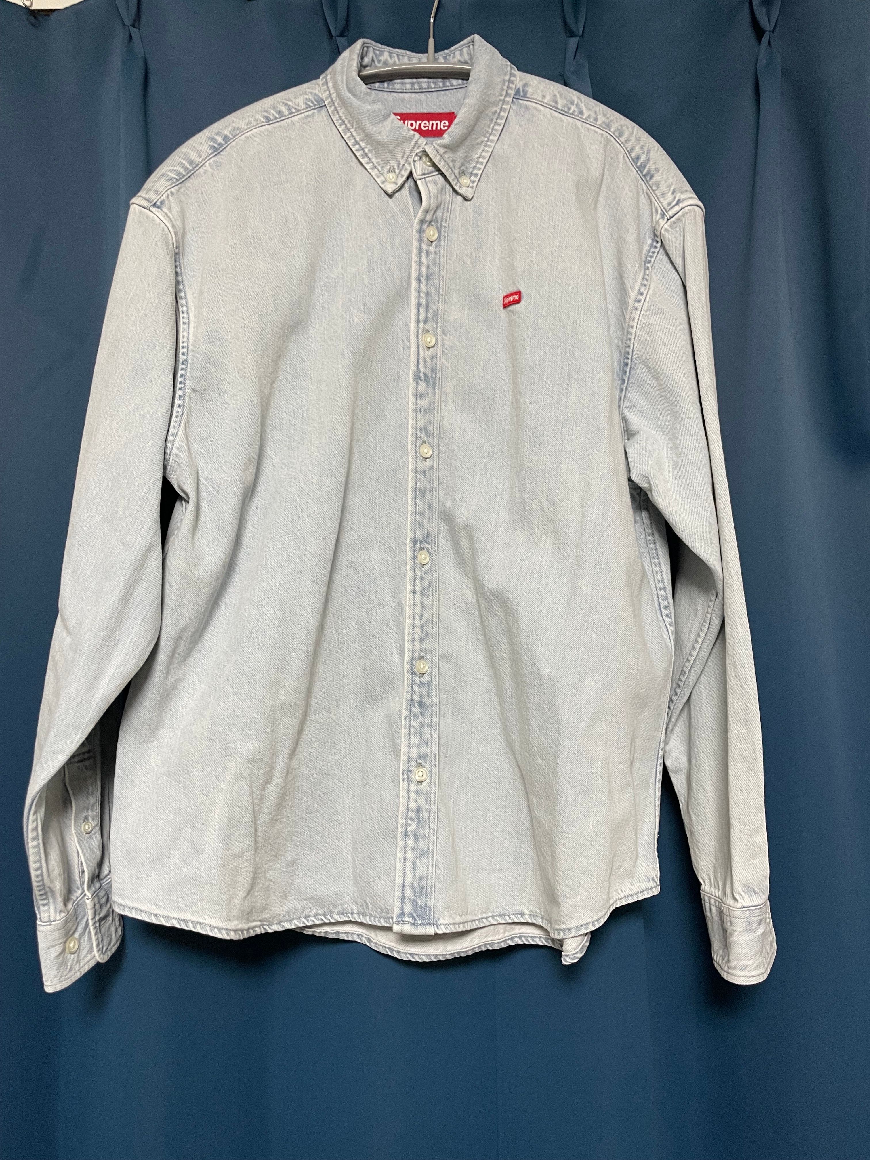 Supreme Small Box Shirt "Washed Blue" (24SS)