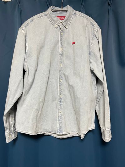 Supreme Small Box Shirt "Washed Blue" (24SS)