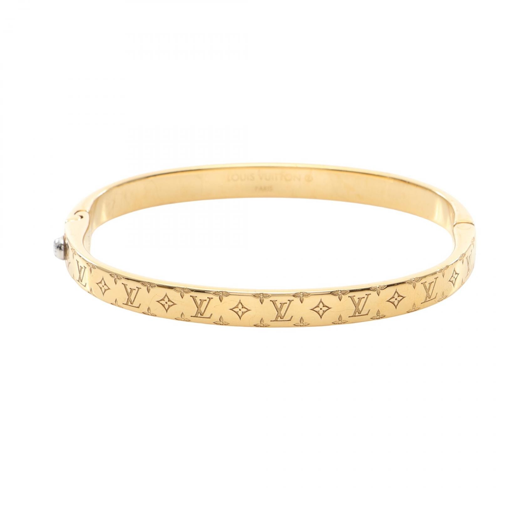 ルイ・ヴィトン LOUIS VUITTON ナノグラム ブレスレット アクセサリー GP(ゴールドメッキ) レディース ゴールド系 【中古】