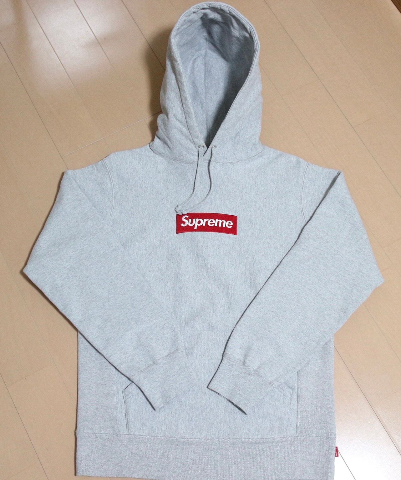 Supreme Box Logo Hooded Sweatshirt "Grey" (14FW)