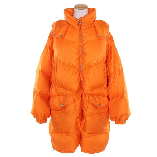 極美品 クロムハーツ 925 クロスボールボタンダウンコート QUEENS XL