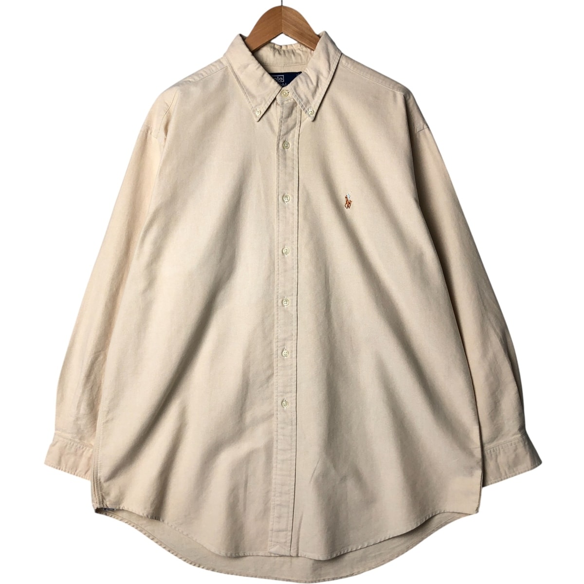 古着 ラルフローレン Ralph Lauren POLO by Ralph Lauren 長袖 ボタンダウンシャツ カナダ製 メンズXL相当/eaa573871